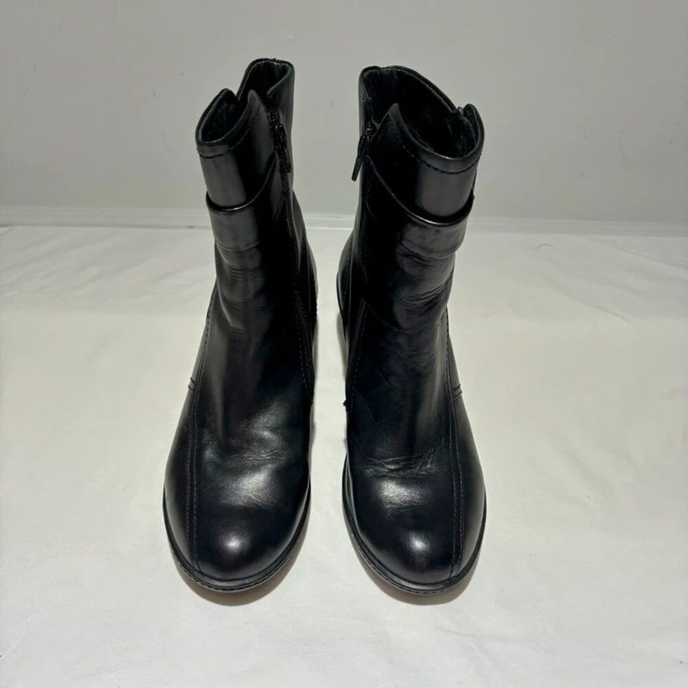 Dansko Black Leather Ankle Boots Size 9/40